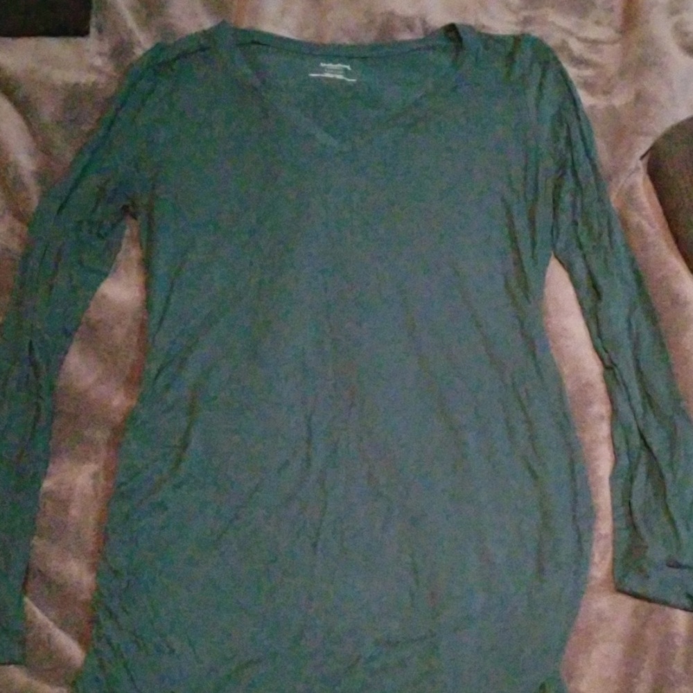 Teal maternity shirt